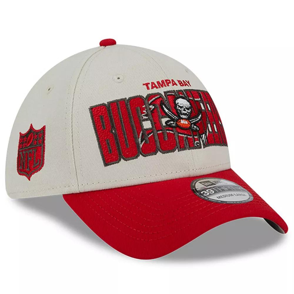 Men's New Era Stone/Red Tampa Bay Buccaneers 2023 NFL Draft 39THIRTY Flex Hat,  Product Image
