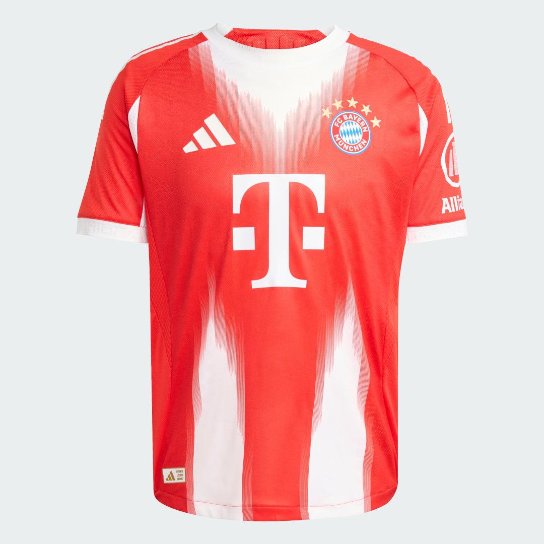 adidas FC Bayern 25/26 Home Authentic Jersey Red 2XL Mens Product Image