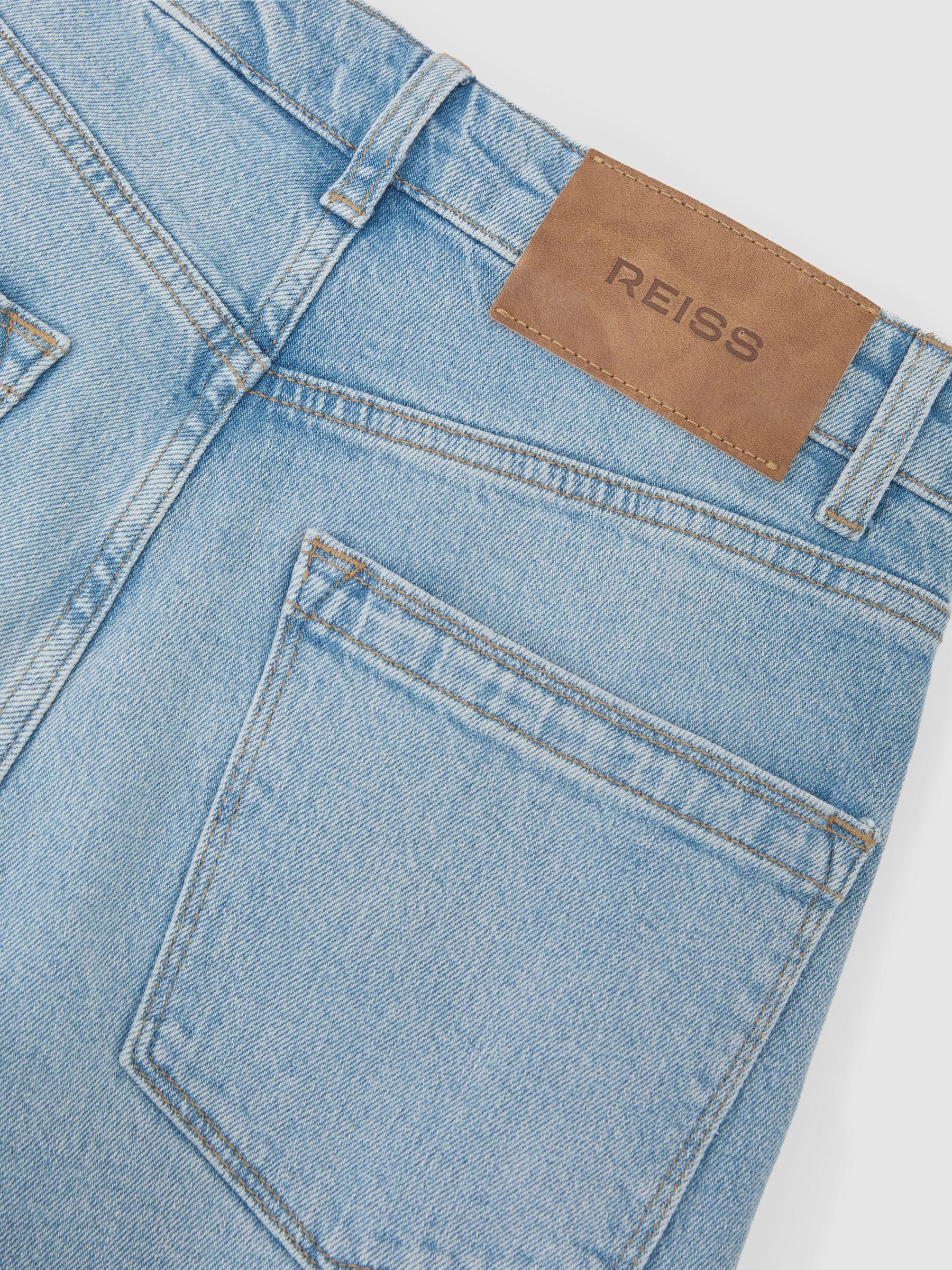 Slim Straight-Leg Jeans in Light Blue Product Image