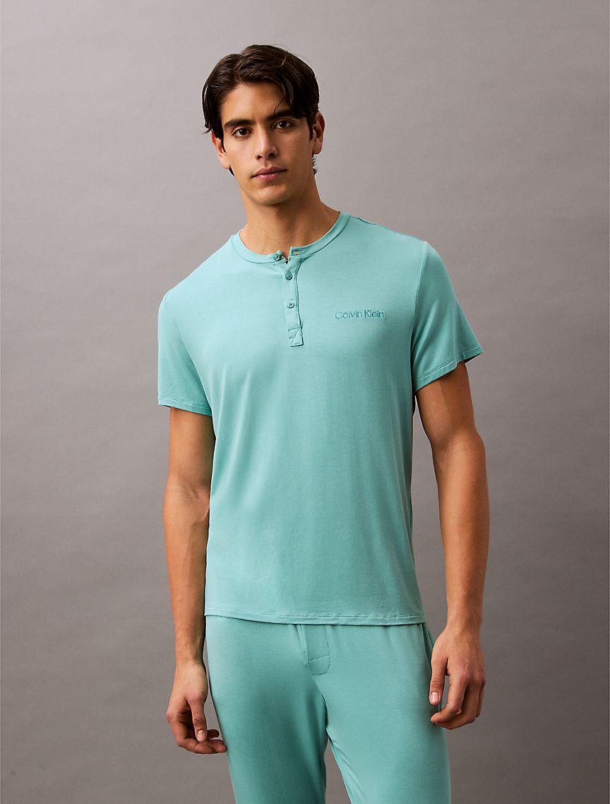 Ultra Soft Modal Henley Sleep T-Shirt Product Image