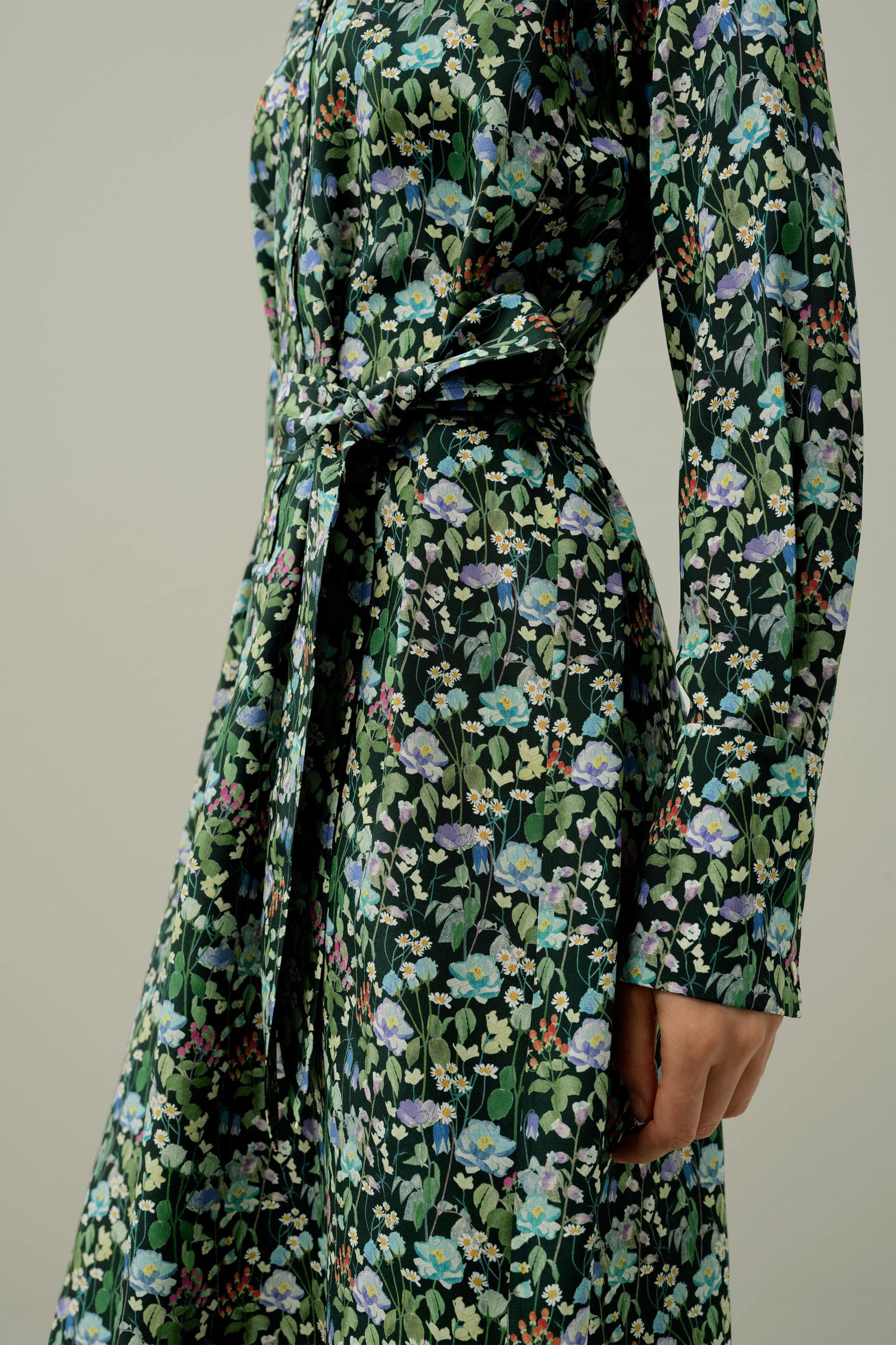 Fairytale Forest Knee-length Shirtdress - Made With Liberty Fabric Product Image