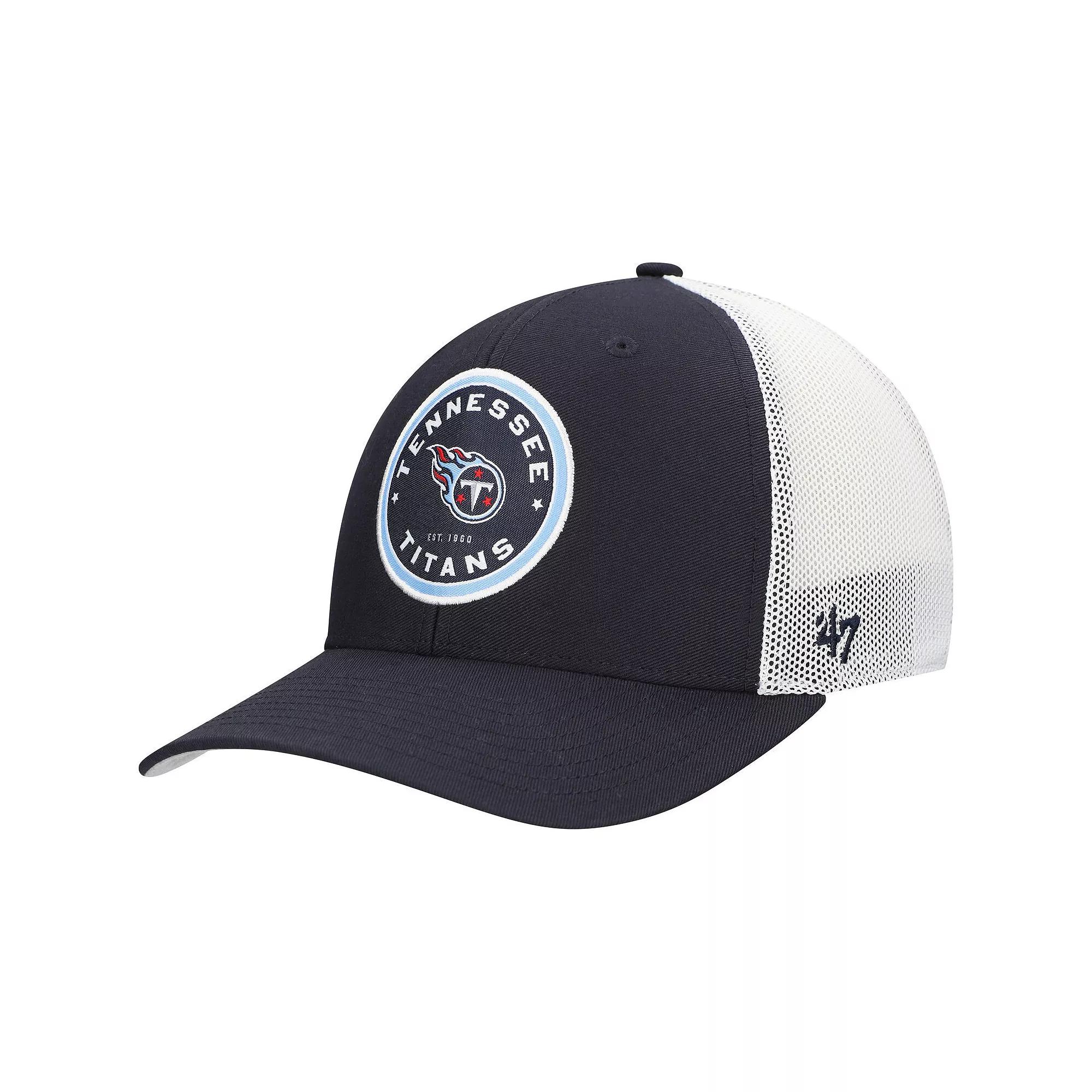 Men's '47 Navy Tennessee Titans Disclose Trophy Flex Hat, Size: Large/XL, Blue Product Image