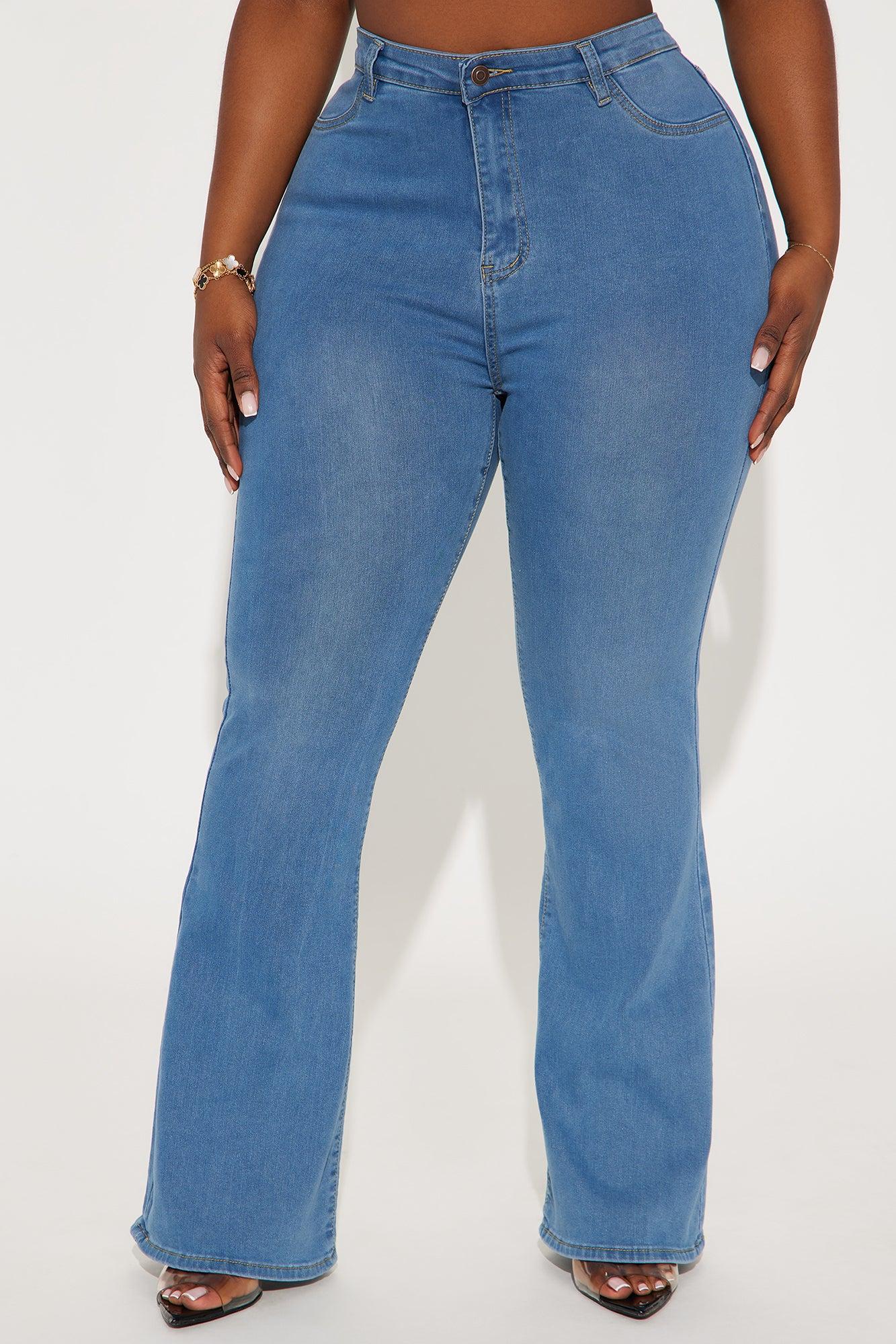 Soul Searching High Rise Flare Jeans - Medium Blue Wash Product Image