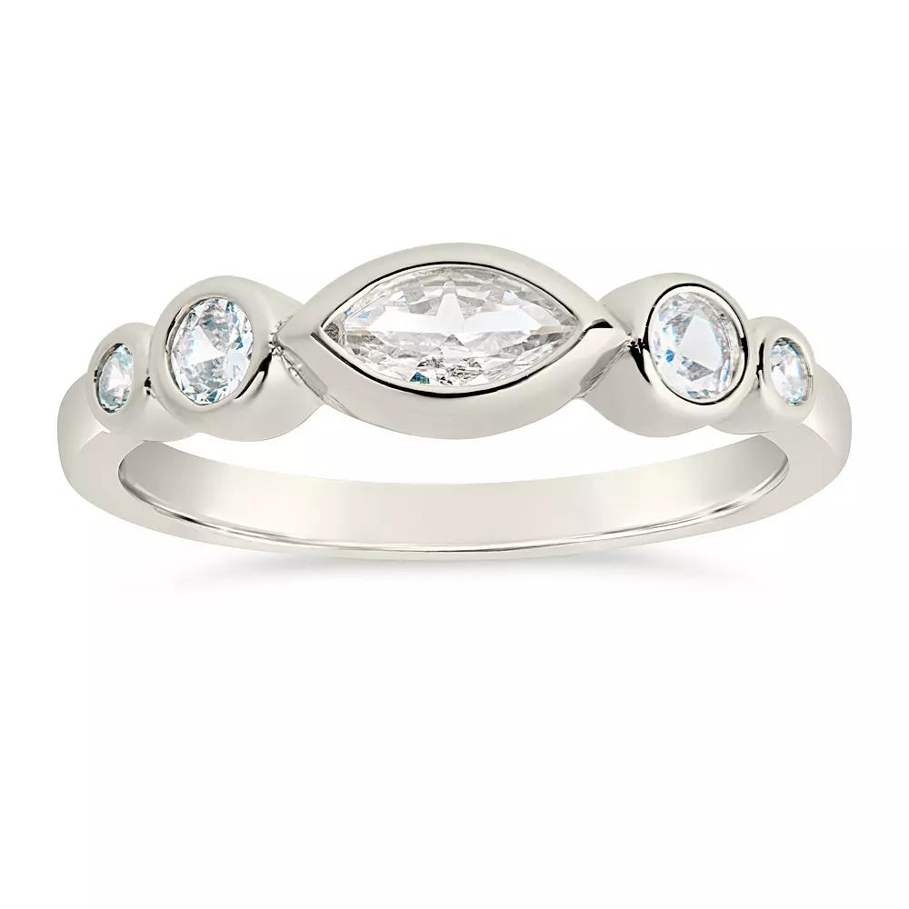 MC Collective Triple Oval Cubic Zirconia Ring, Women's,  Product Image
