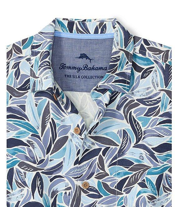 Tommy Bahama Blue Lagoon Leaves Short Sleeve Woven Shirt Product Image