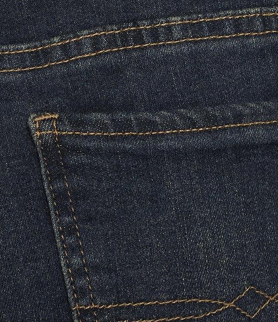 Lucky Brand Sweet Crop Rolled Hem Stretch Denim Mid-Rise Straight Leg Jeans Product Image