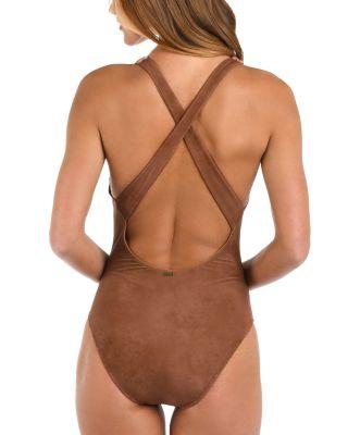 Lisa Bolero Plunge One Piece Swimsuit Product Image