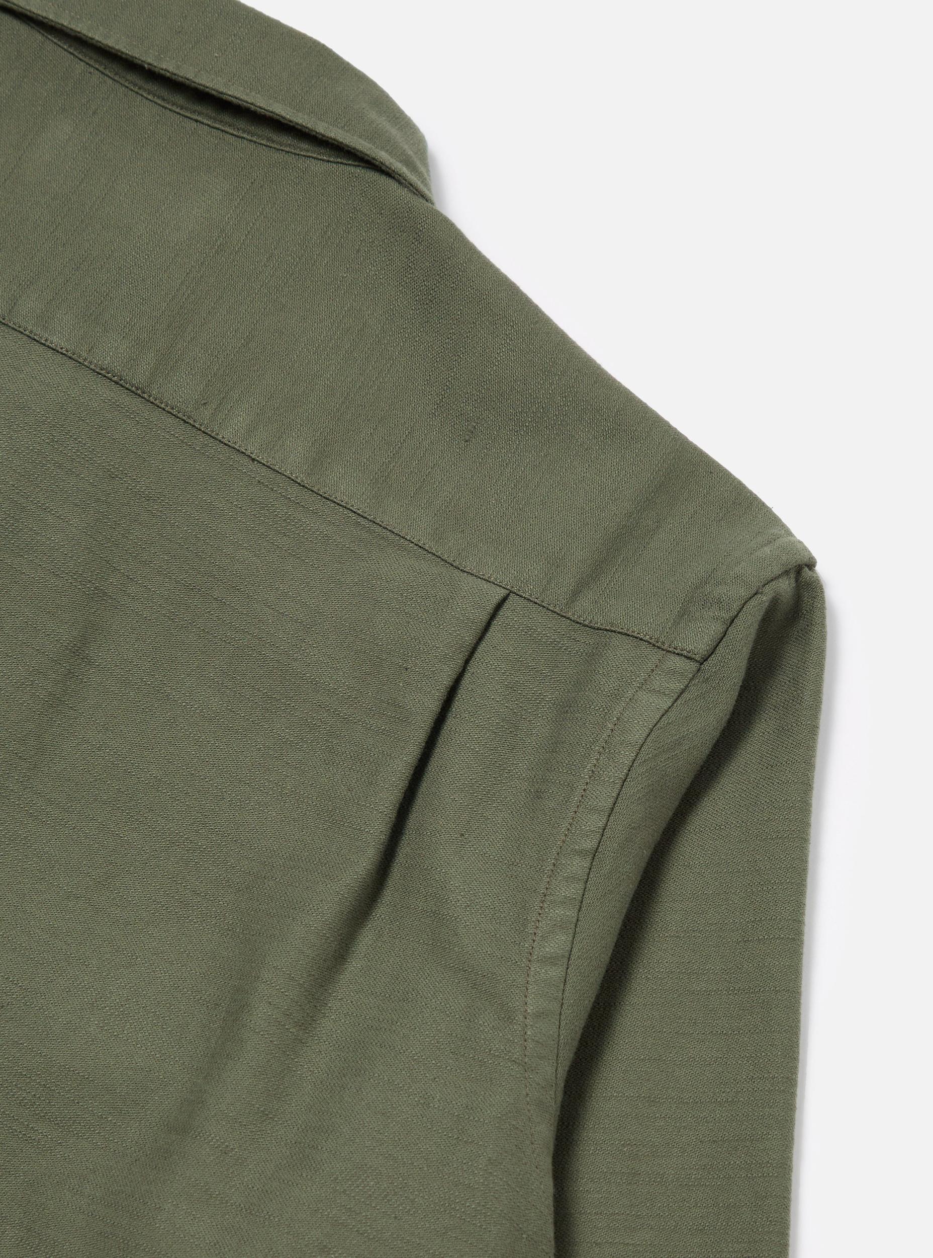 Olive Slub Sateen Dockside Jacket Product Image