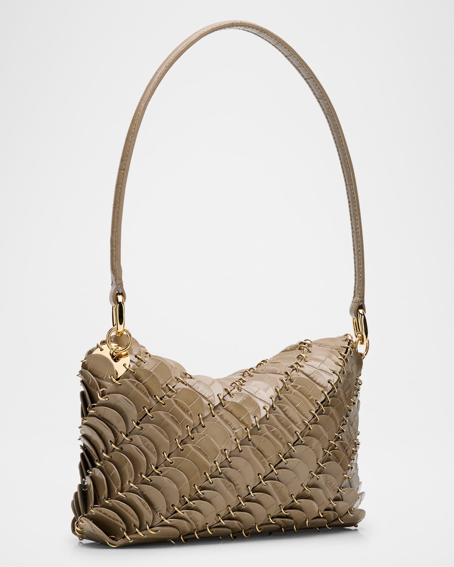 Sac a Main Croc-Embossed Disk Link Shoulder Bag Product Image