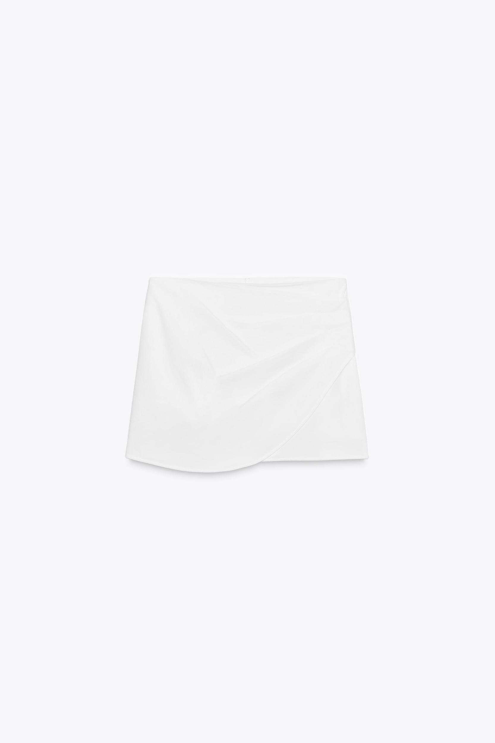 PLEATED WRAP SKORT Product Image