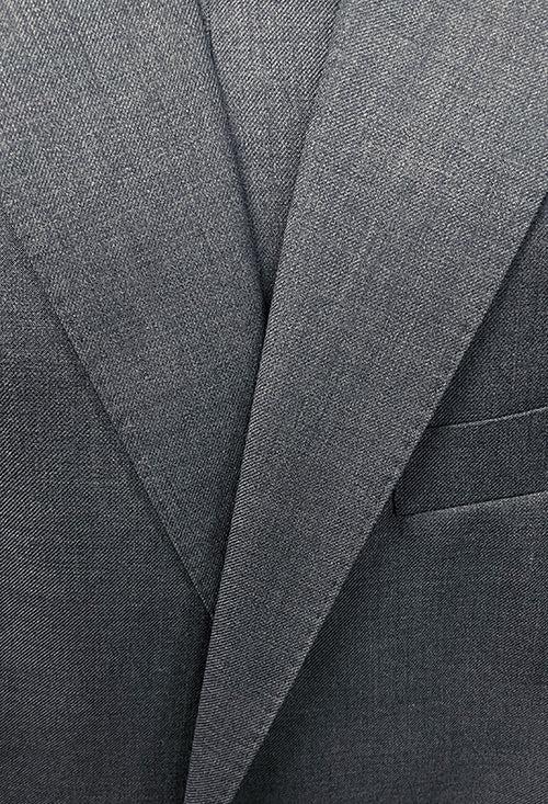 Bevagna Collection - Gray 100% Virgin Wool Regular Fit Pick Stitched 2 Piece Suit Product Image