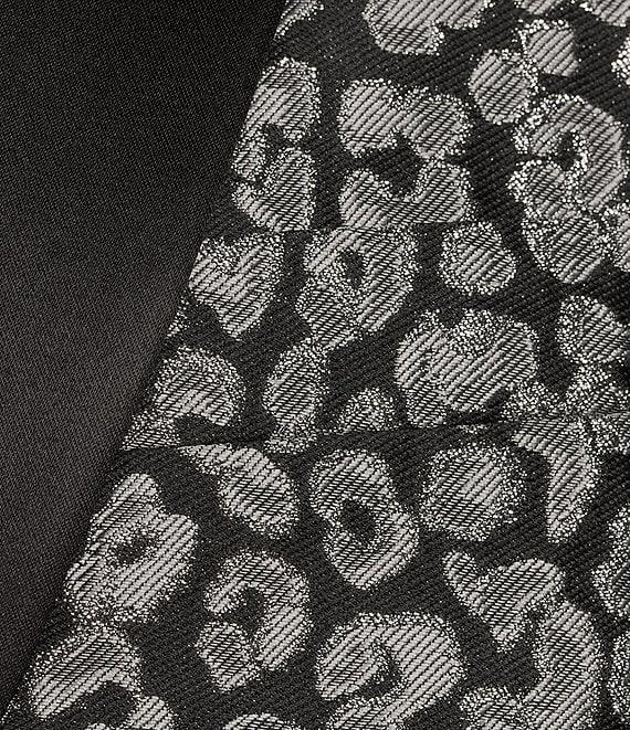 Tre Vero Modern Fit Animal Jacquard Pattern Tuxedo Sport Coat Product Image