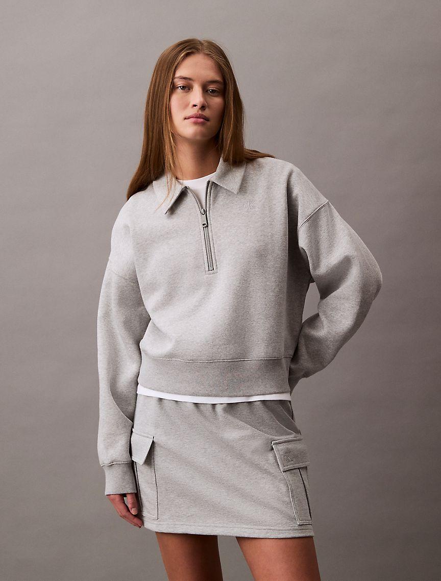 Archive Logo Fleece Quarter Zip Sweatshirt Product Image