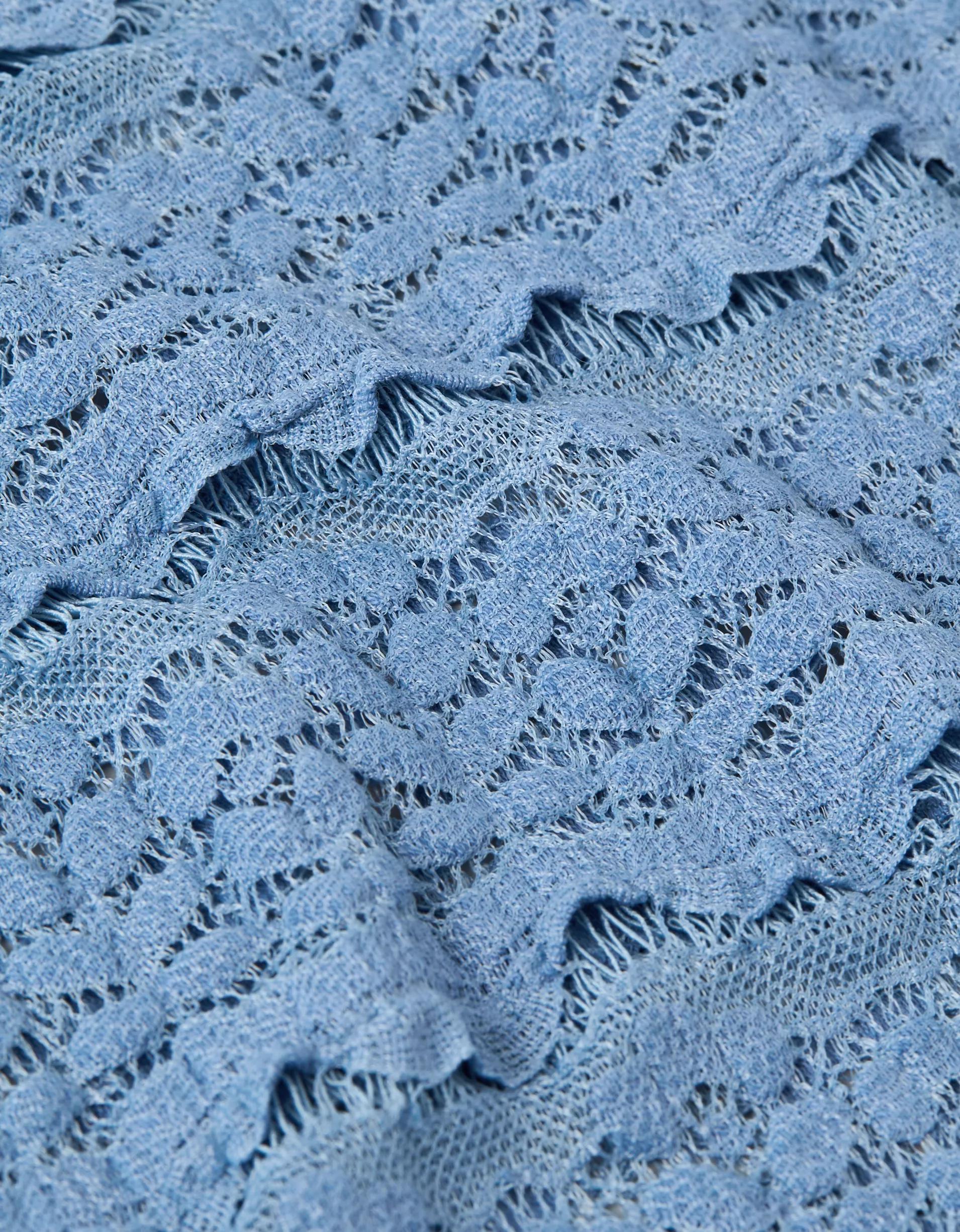 AE Long Sleeve Mock Neck Lace Bodysuit Product Image