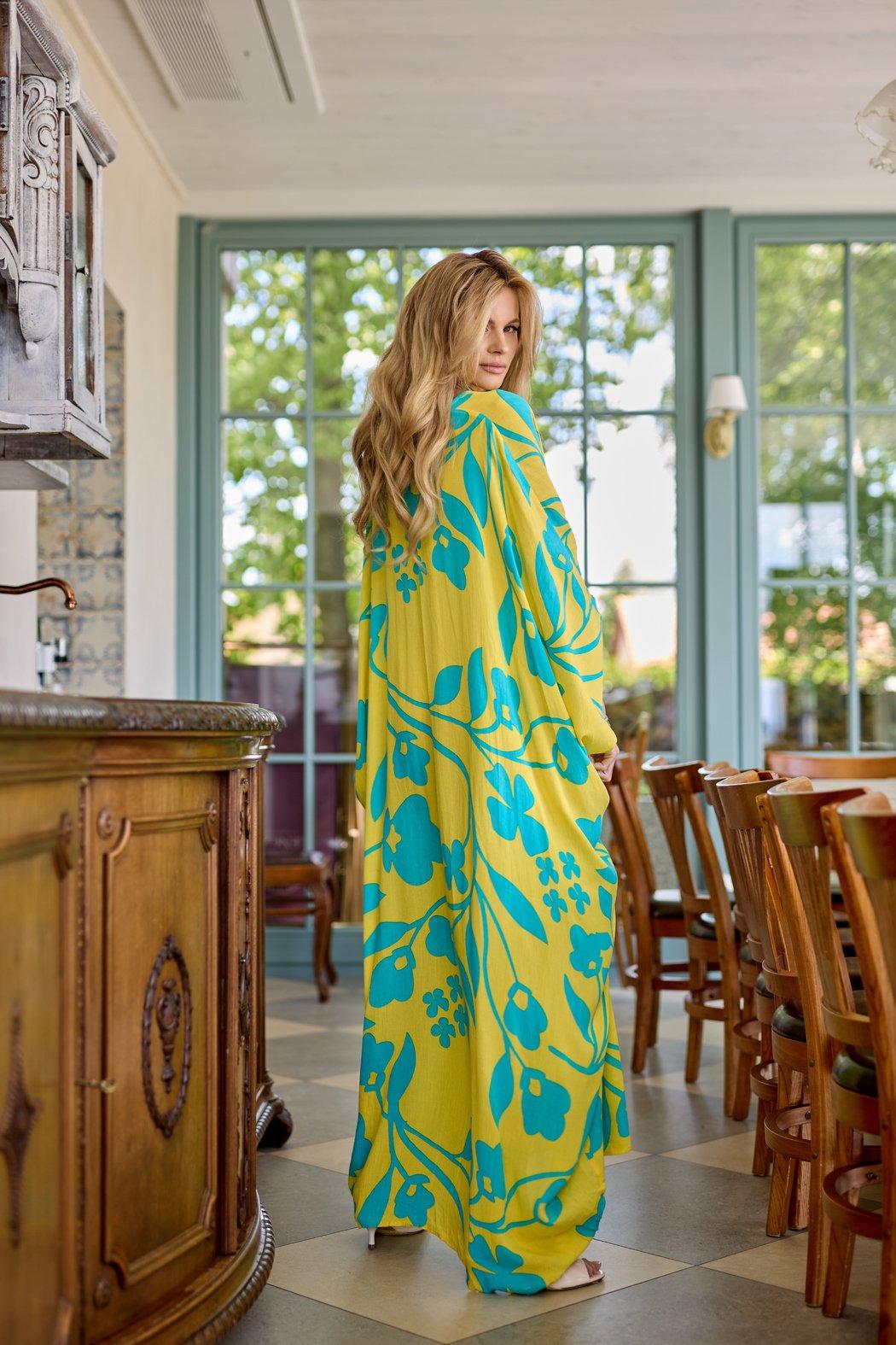 Bold Floral Kaftan Maxi Product Image