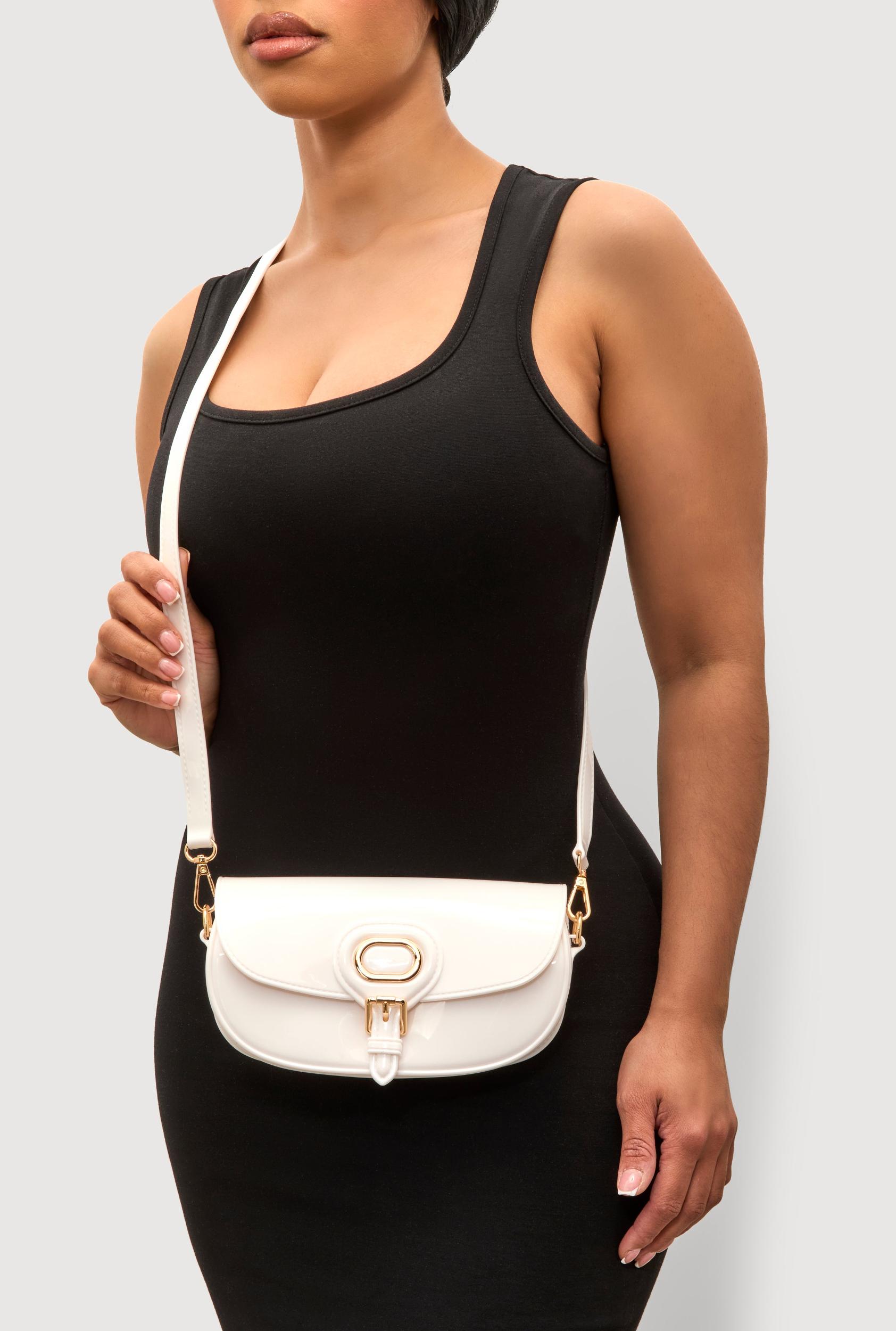 Jelly Flap Buckle Crossbody Bag Unisex Product Image