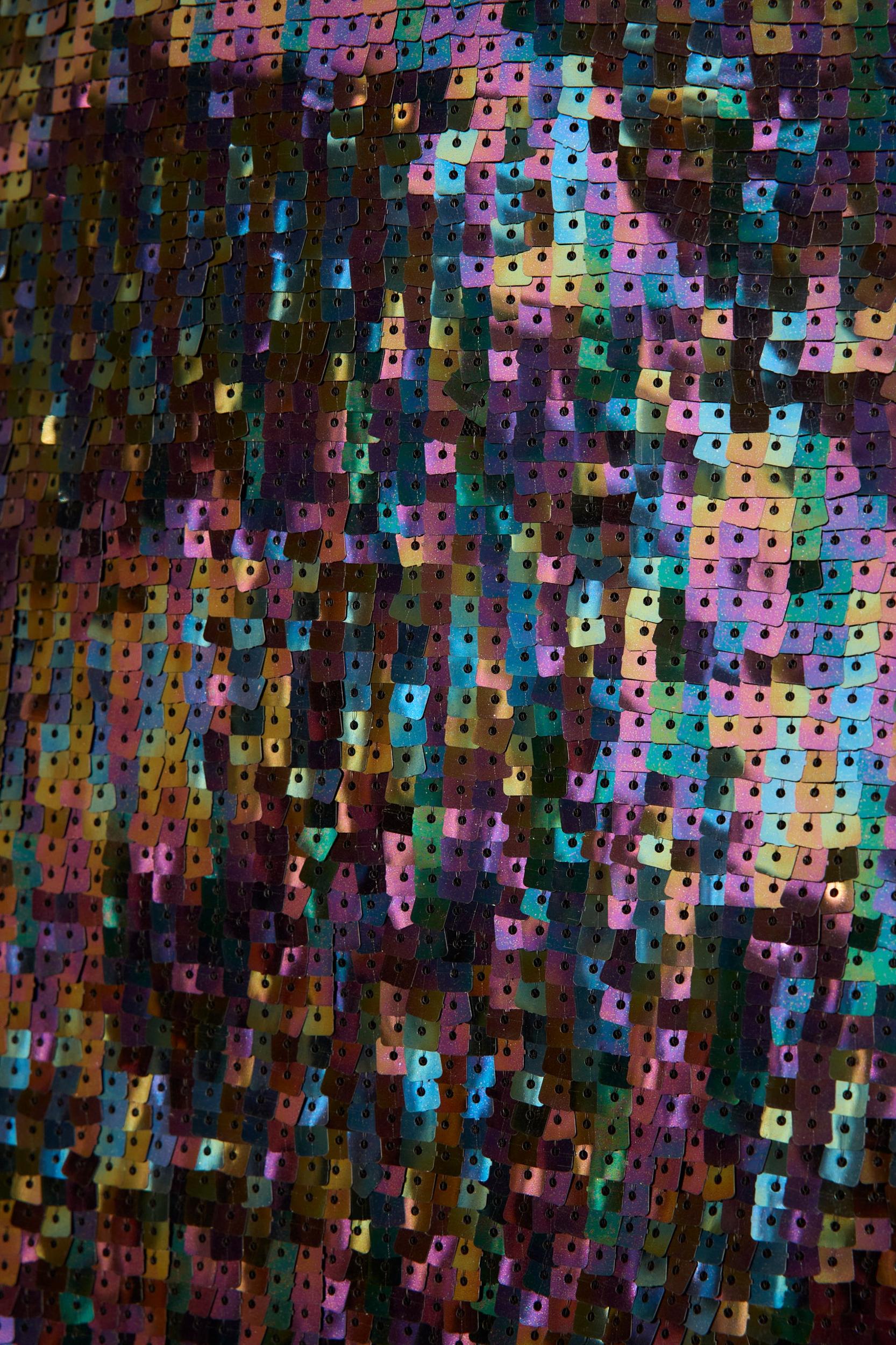 Ari Purple Sequin Mini Skirt Product Image