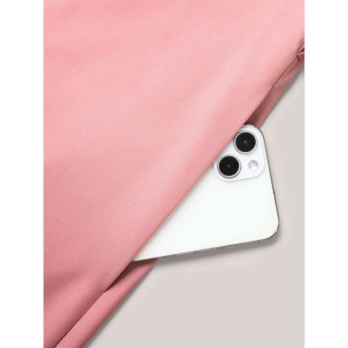 Plus Size Ombre Gradient Waist-Tie Pockets Midi Dress Plum Women Resort Gathered Round Neck Sleeveless Curvy BloomChic 18-20/2X Product Image