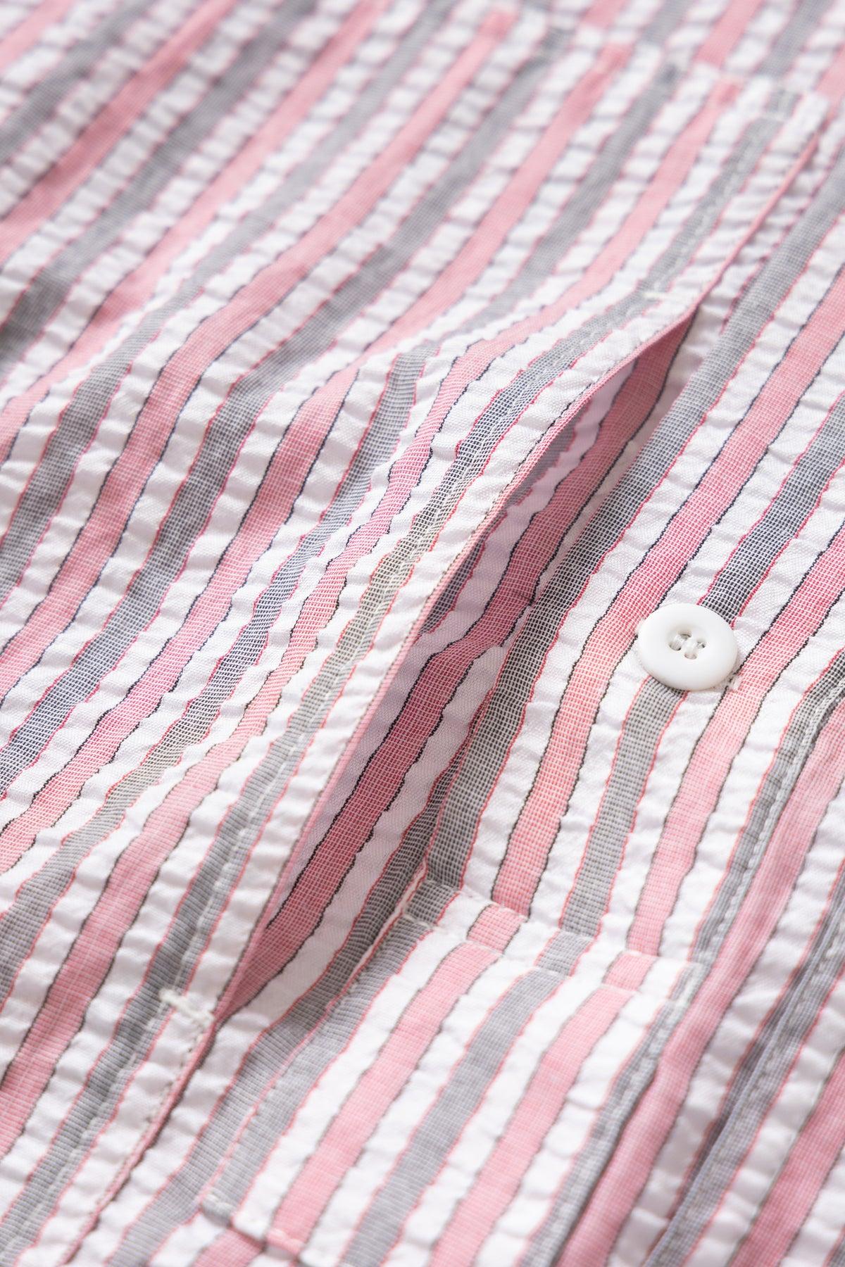 Blacksmith - Striped Military Popover - Red Product Image