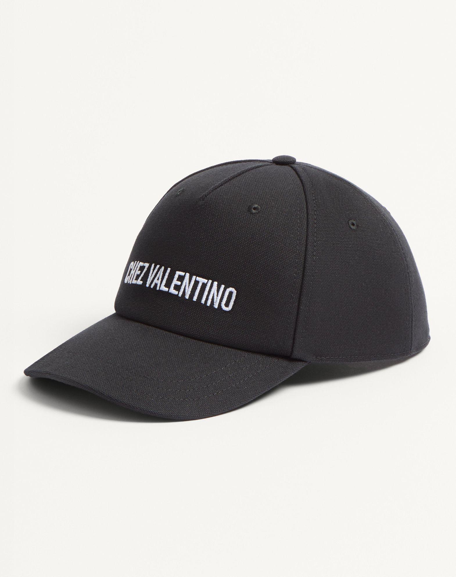 Chez Valentino Cotton Baseball Cap With Embroidery Product Image