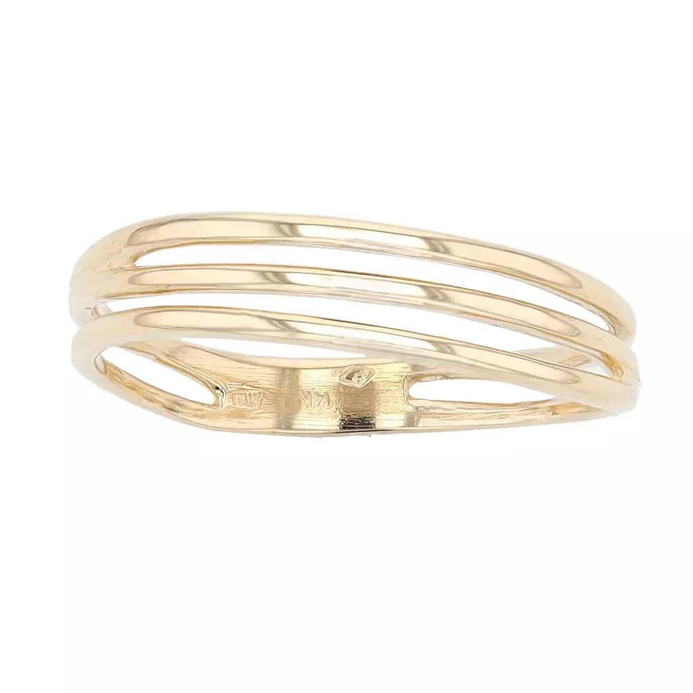 Au Naturale 14k Gold Triple Band Ring, Women's, Size: 6 Product Image