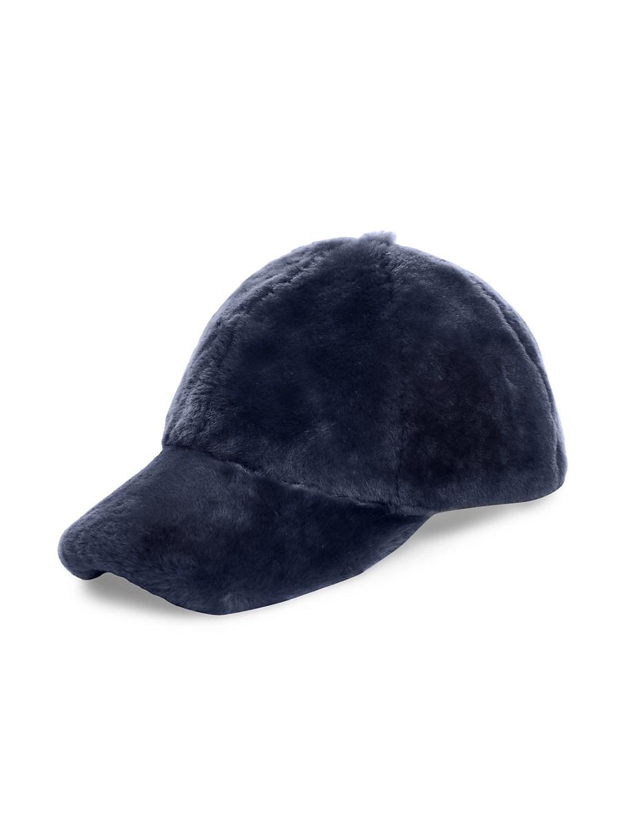 Womens Shearling Baseball Cap Product Image