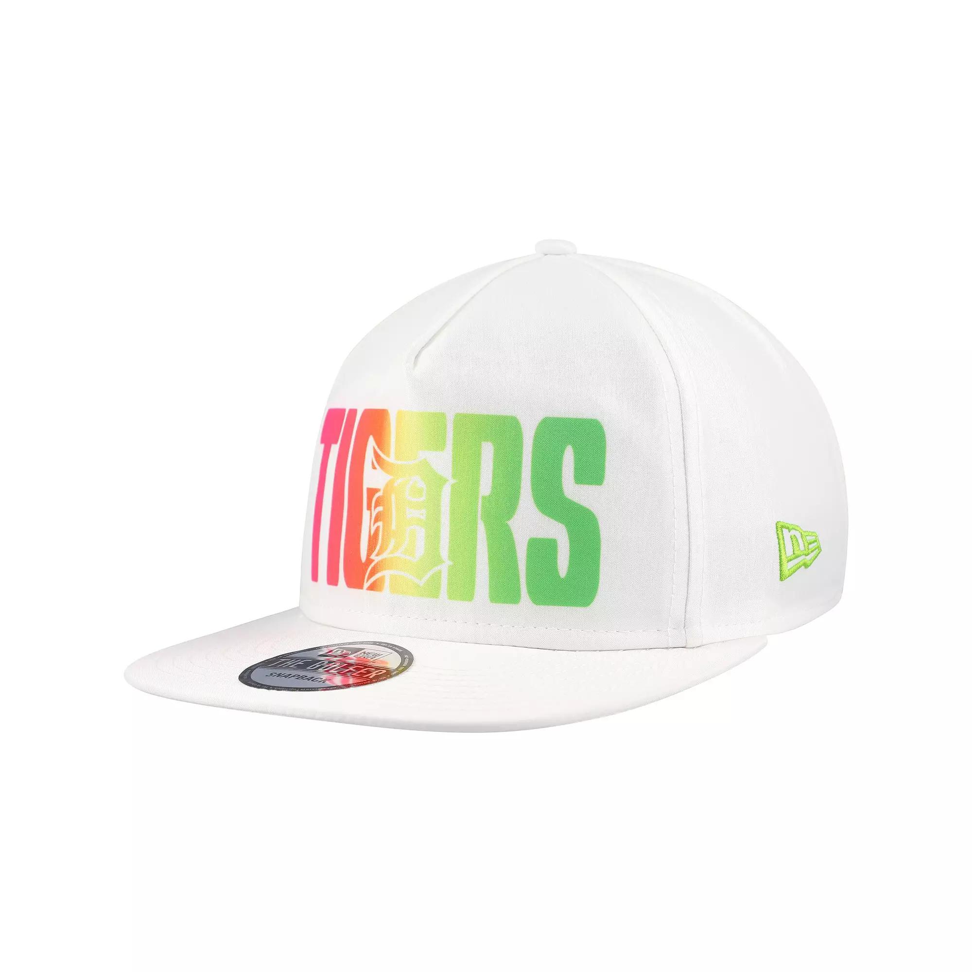 Men's New Era White Detroit Tigers Spring Spectrum Golfer Snapback Hat Product Image