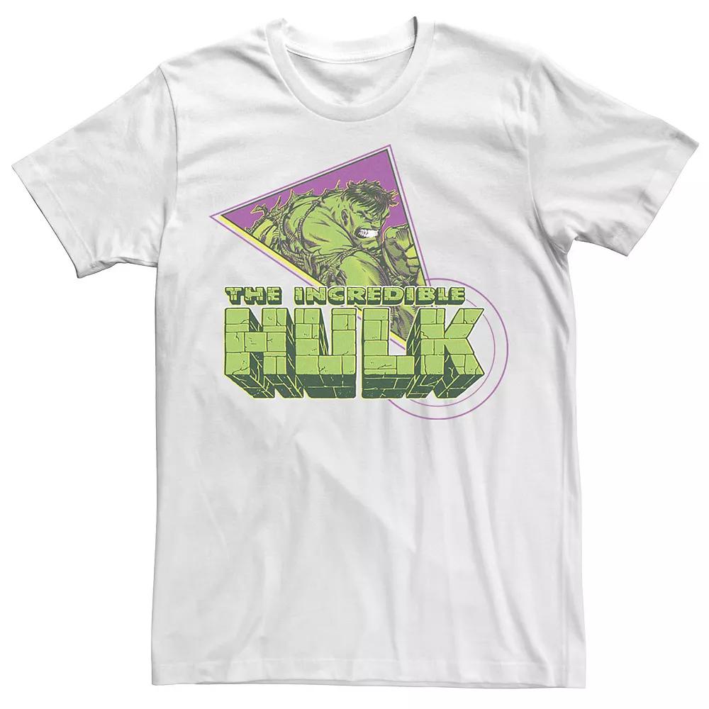 Men's Marvel The Incredible Hulk Retro Abstract Logo Graphic Tee,  Product Image