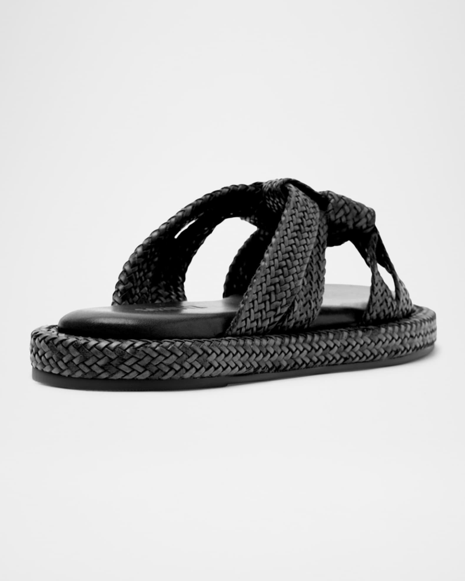 Kali Woven Knot Flat Slide Sandals Product Image