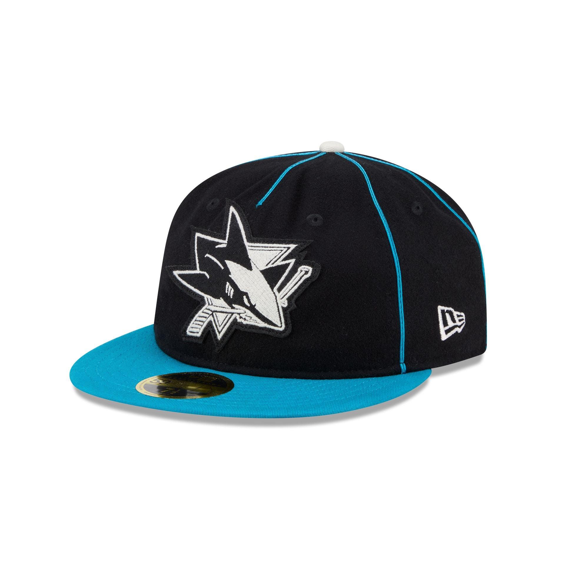 San Jose Sharks Felt Logo Retro Crown 59FIFTY Fitted Hat Male Product Image