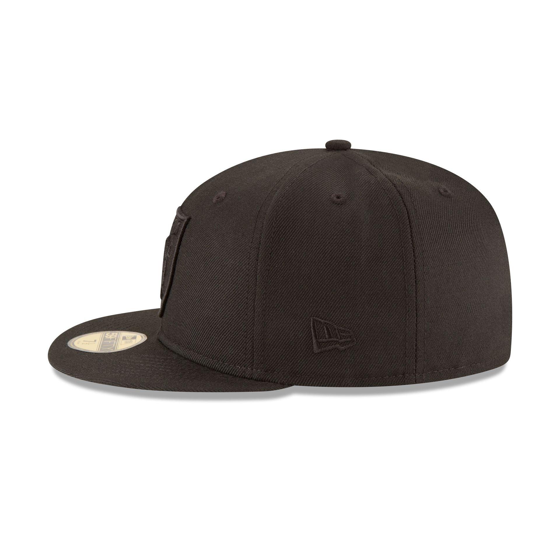 Las Vegas Raiders Black on Black 59FIFTY Fitted Hat Male Product Image