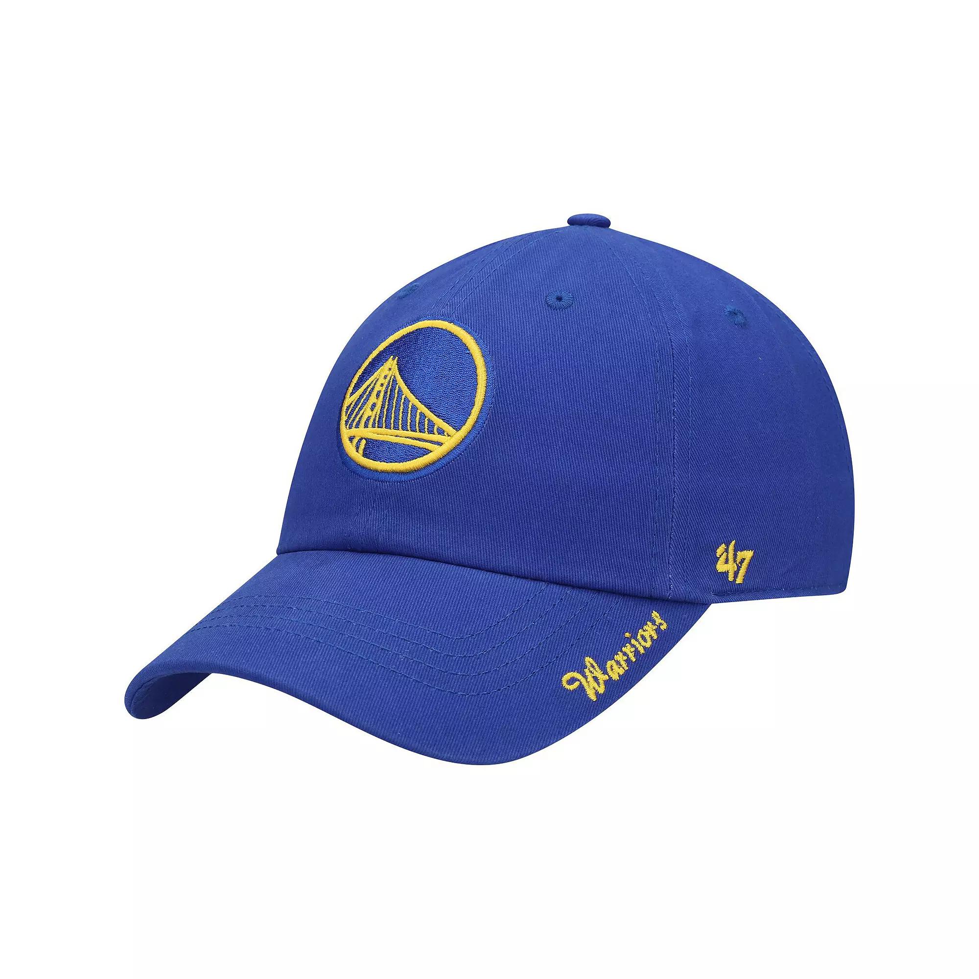 Women's '47 Royal Golden State Warriors Miata Clean Up Logo Adjustable Hat, Blue Product Image