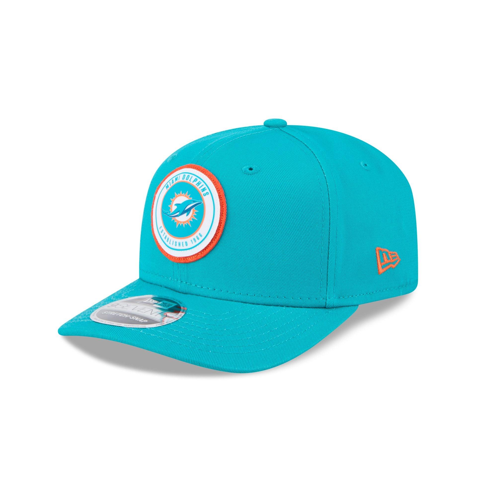 Miami Dolphins Circle Patch 9SEVENTY Stretch-Snap Hat Male Product Image