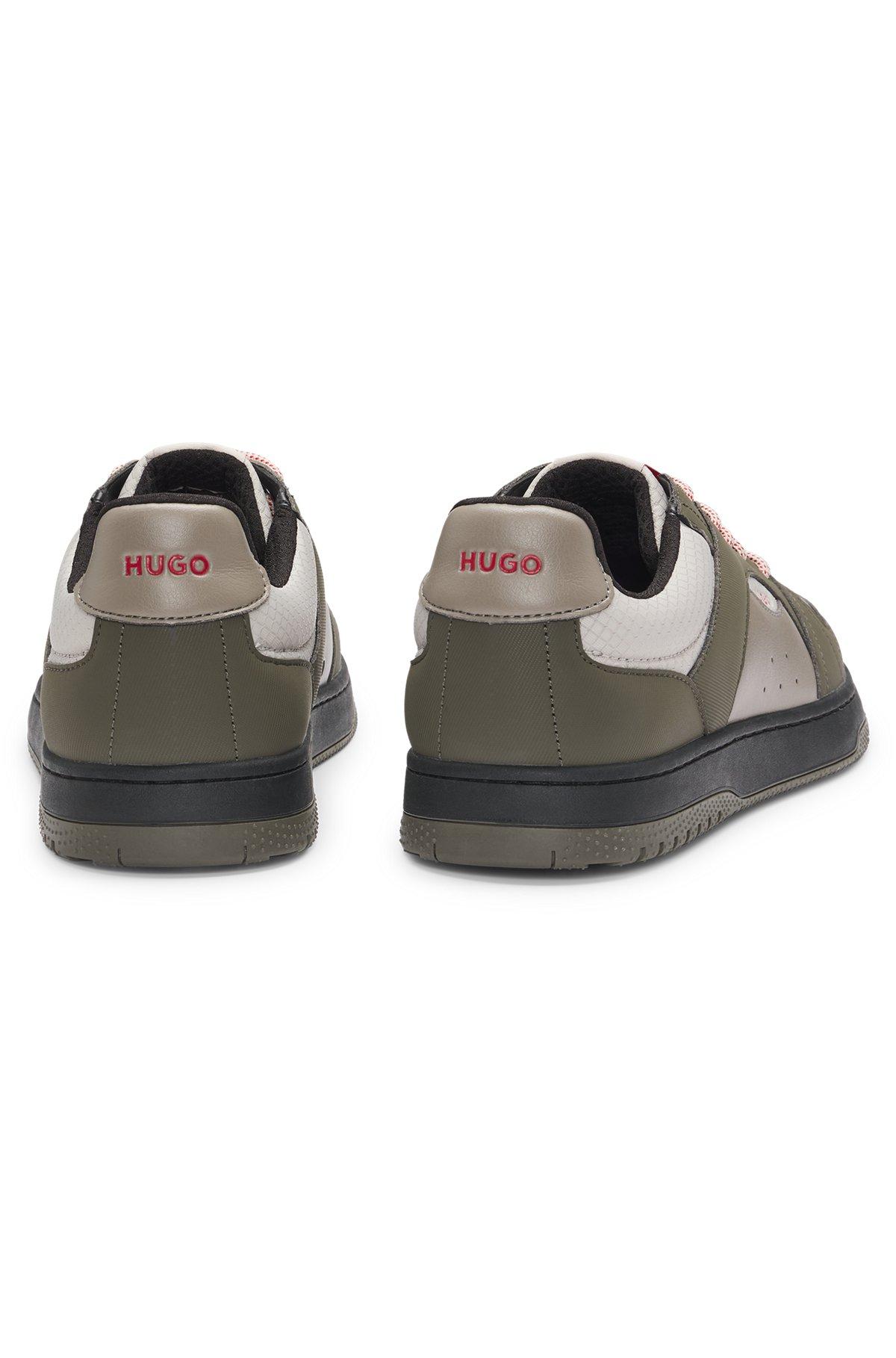 Mixed-material trainers with ripstop and faux suede Product Image