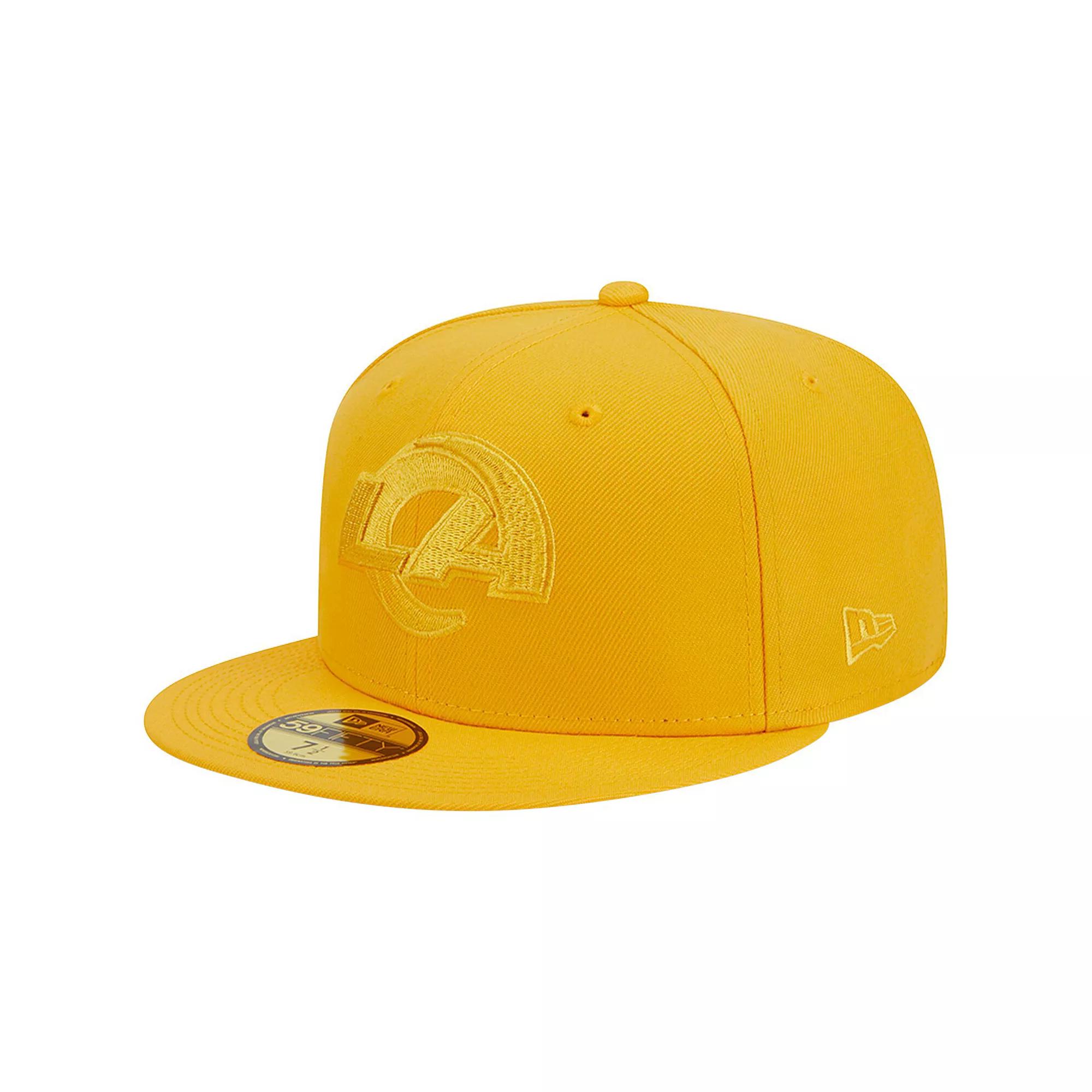 Men's New Era Gold Los Angeles Rams Color Pack 59FIFTY Fitted Hat, Size: 7 7/8 Product Image