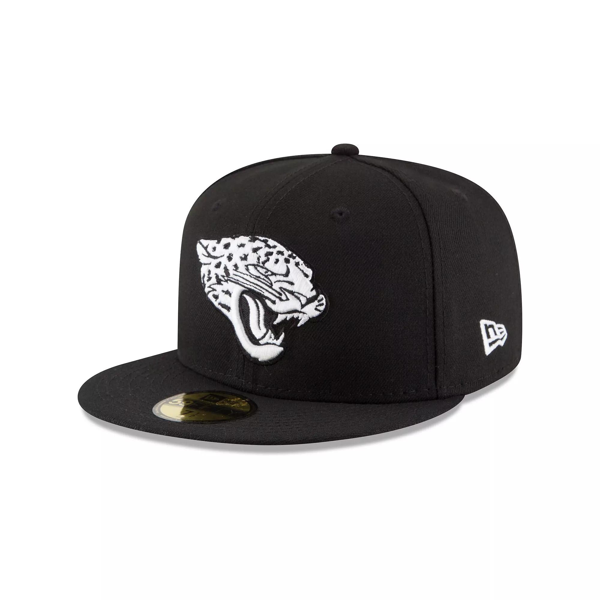 Men's New Era Black Jacksonville Jaguars B-Dub 59FIFTY Fitted Hat,  Product Image