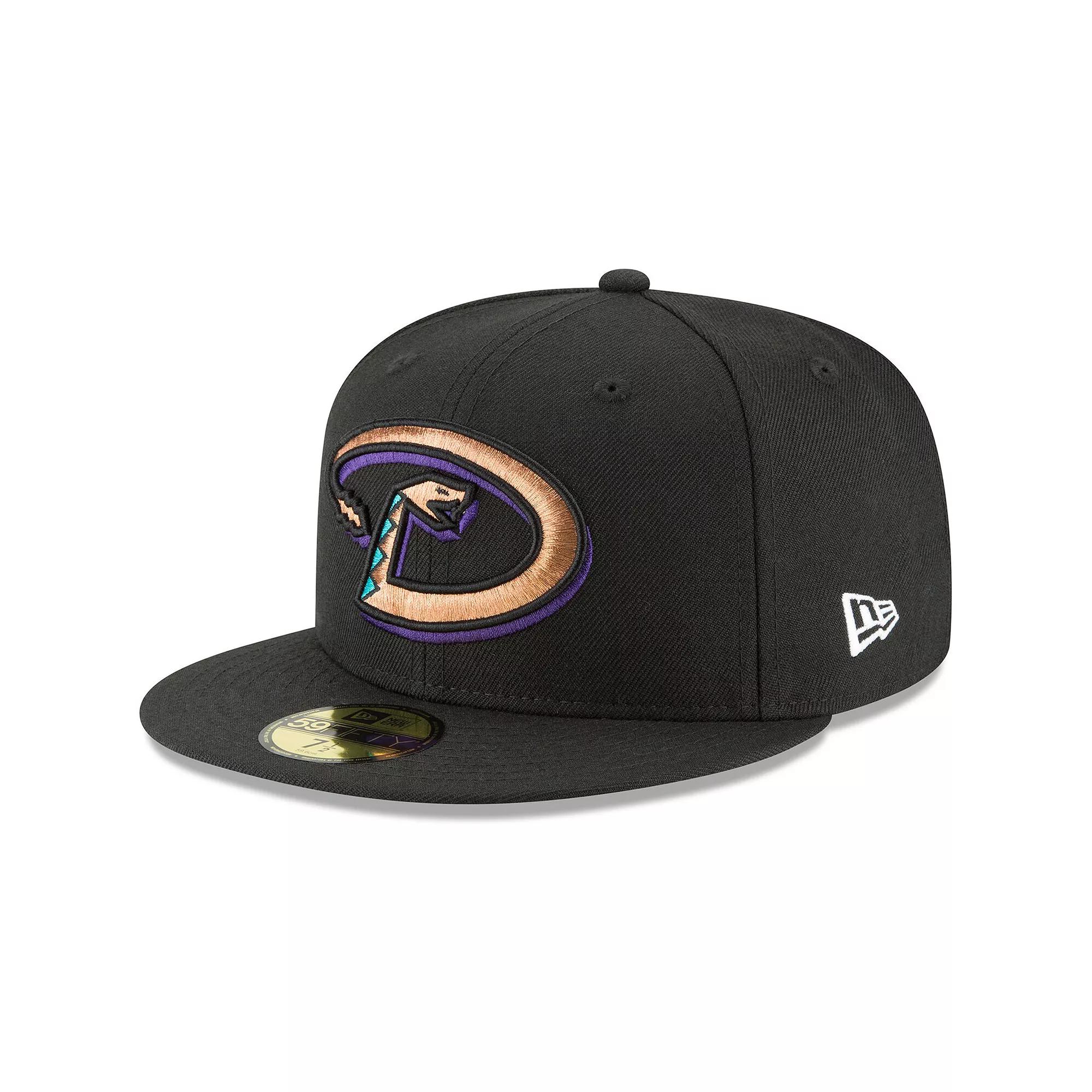 Men's New Era Black Arizona Diamondbacks Cooperstown Collection Wool 59FIFTY Fitted Hat, Size: 8 Product Image
