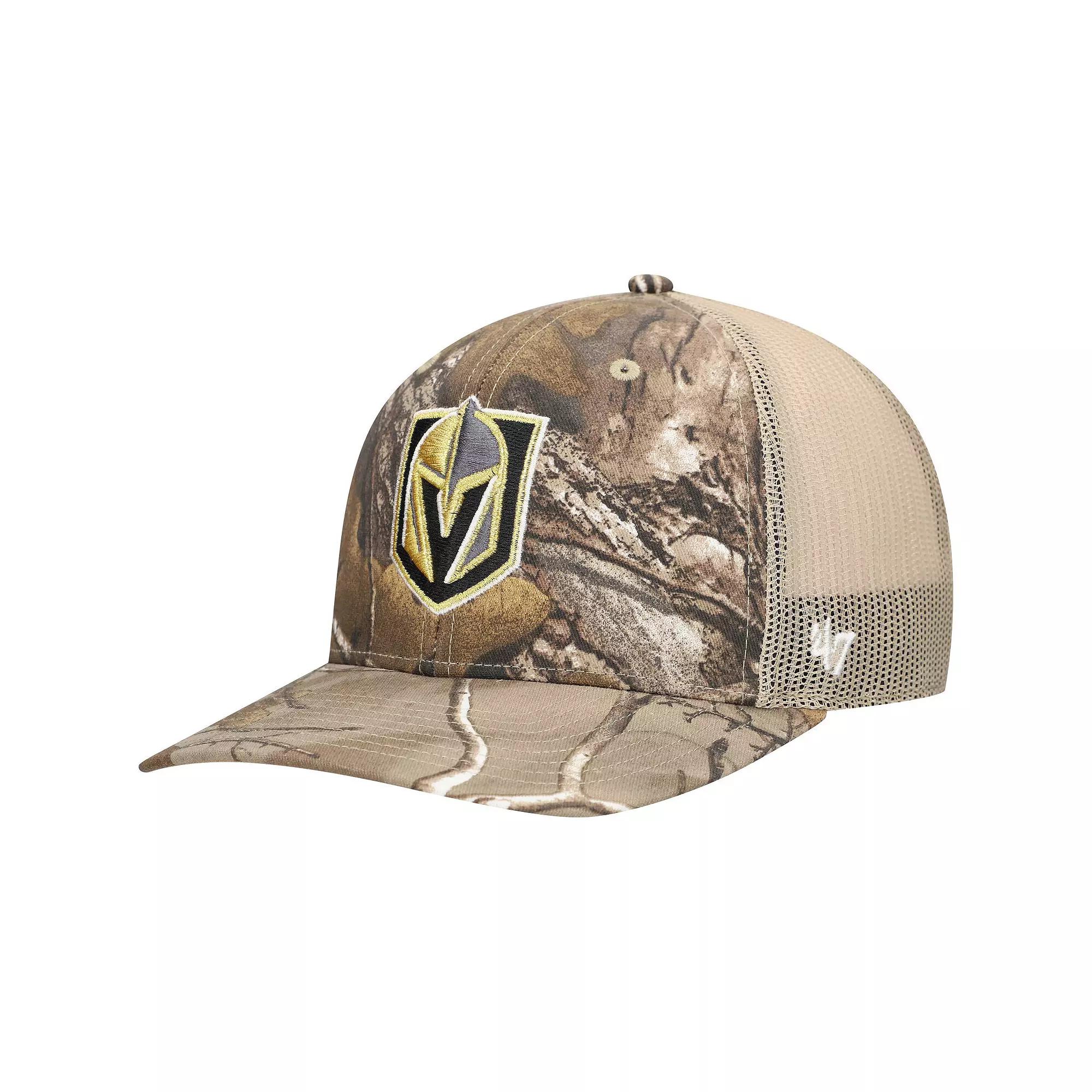 Men's '47 Realtree Camo Vegas Golden Knights Logo Trucker Adjustable Hat, Lvk Green Product Image