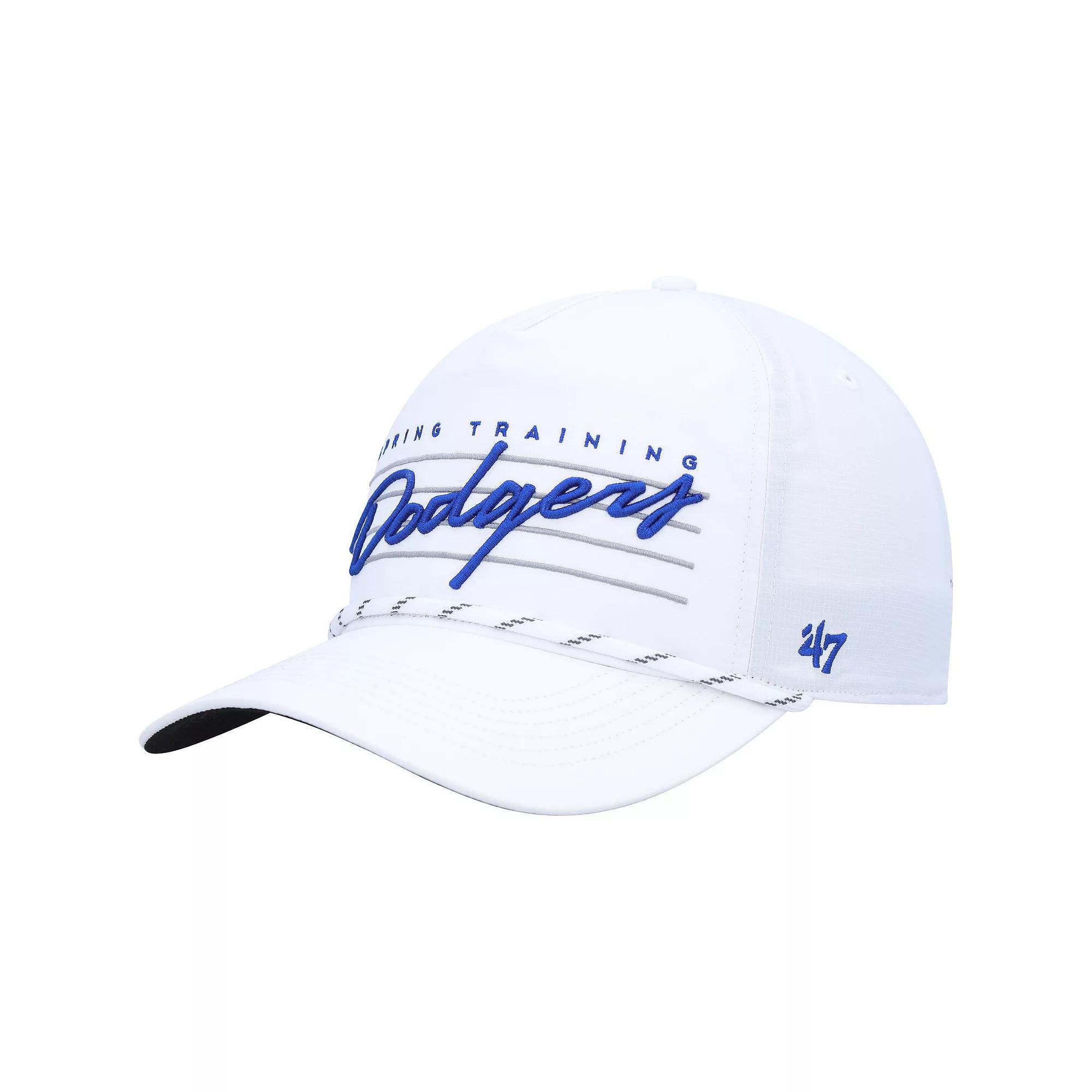 Men's '47  White Los Angeles Dodgers Downburst Hitch Snapback Hat Product Image
