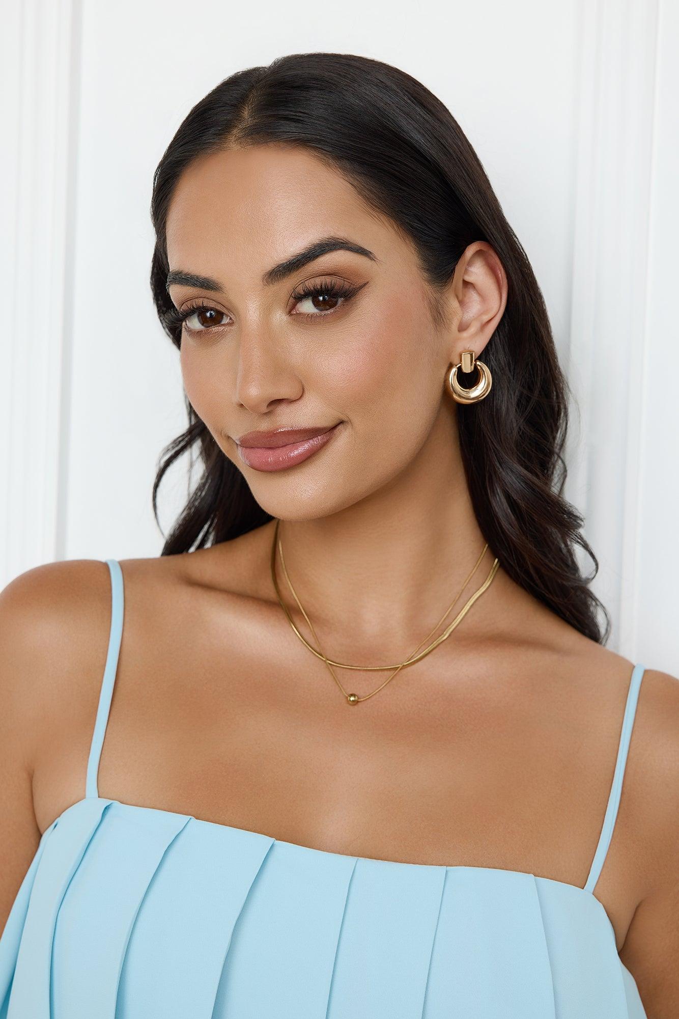 Coasted Gem Necklace Gold Product Image