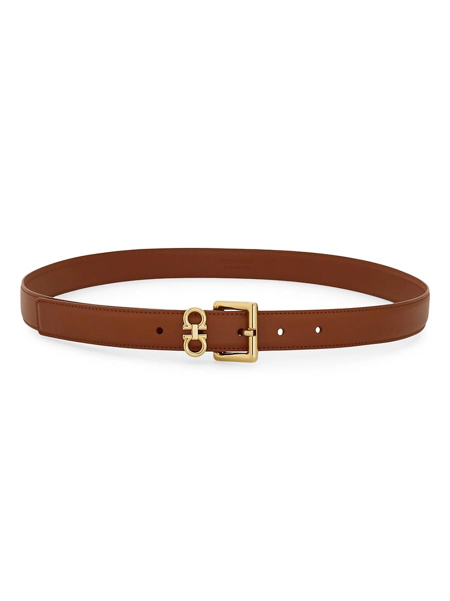 Ferragamo Womens Double Gancini Fixed Belt Product Image