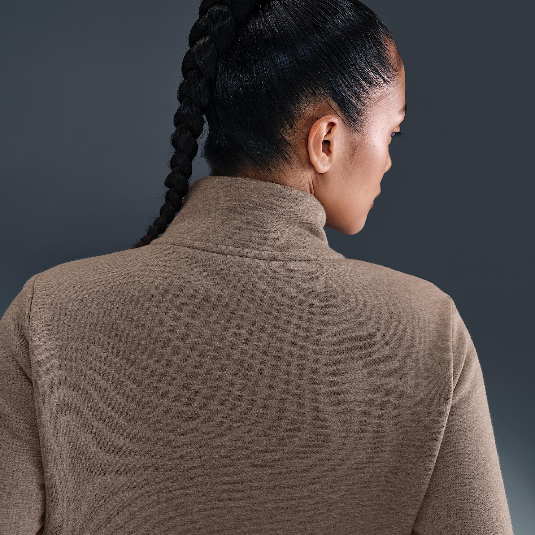 Womens Nike Sportswear Club Fleece 1/2-Zip Sweatshirt | DQ5838-214 Product Image