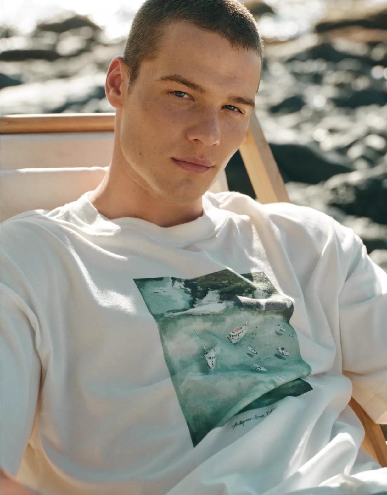 AE Boxy Destination Graphic T-Shirt Product Image