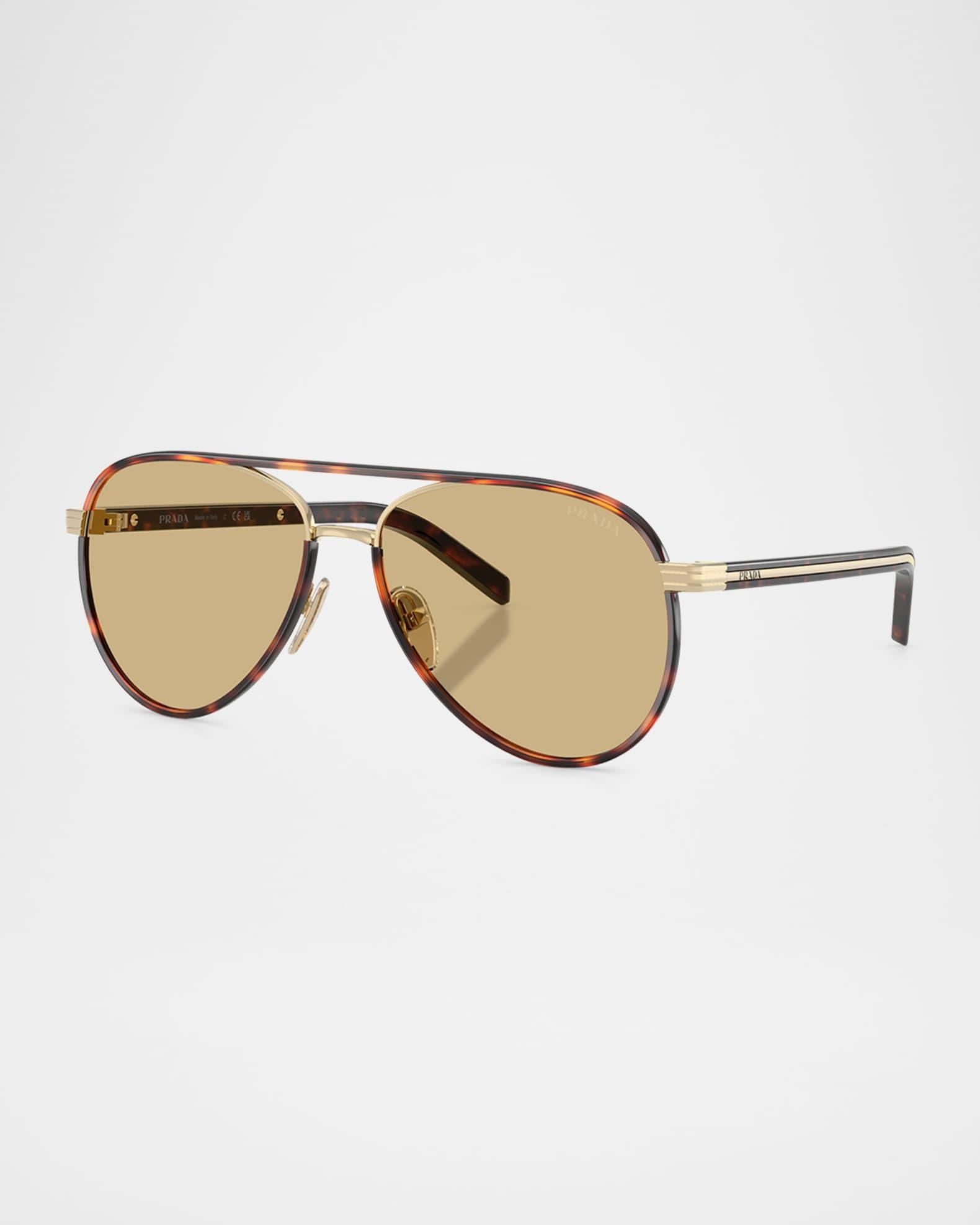 PR B57S Aviator Steel Sunglasses Product Image