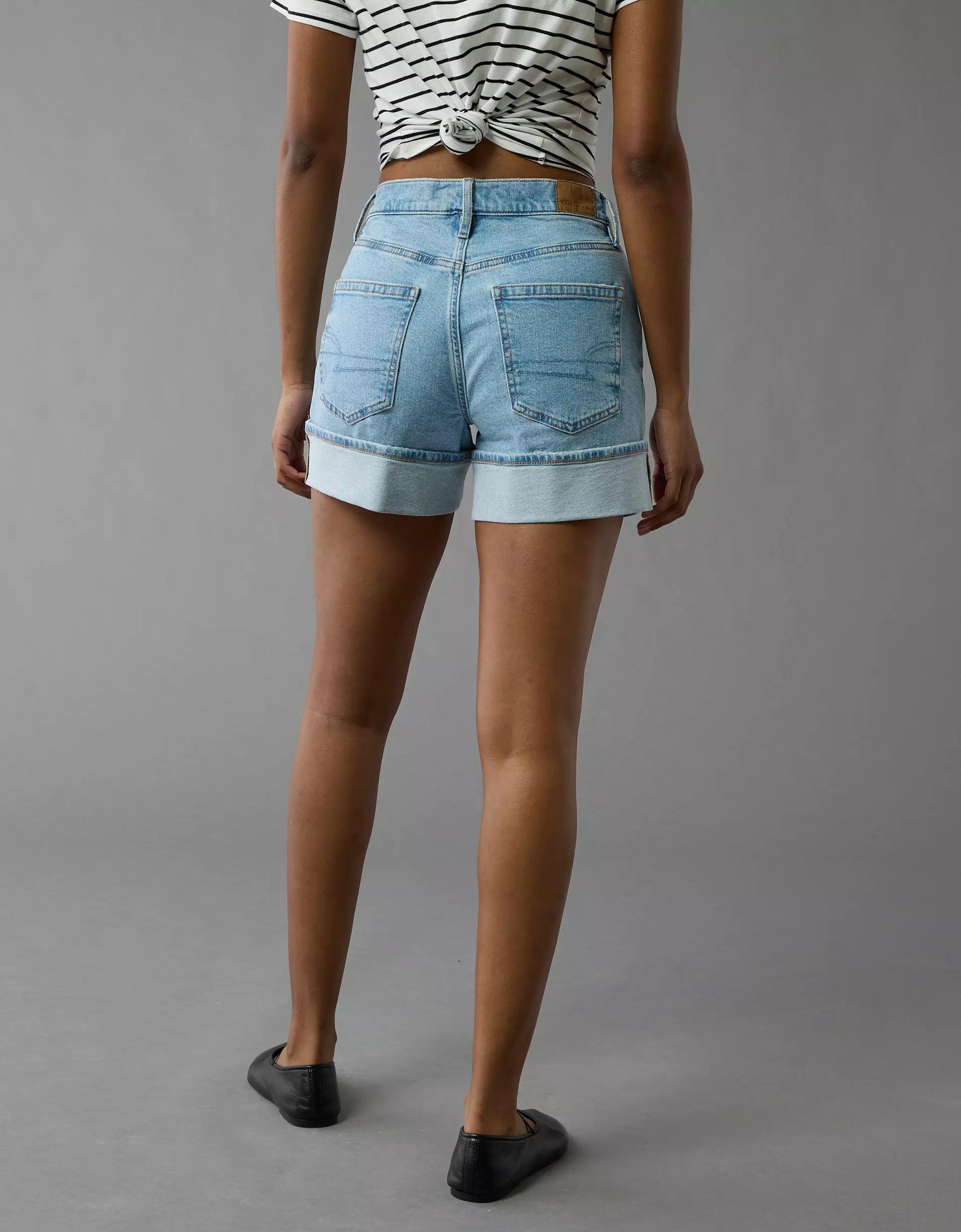 AE 6" Strigid Super High-Waisted Relaxed Denim Short Product Image