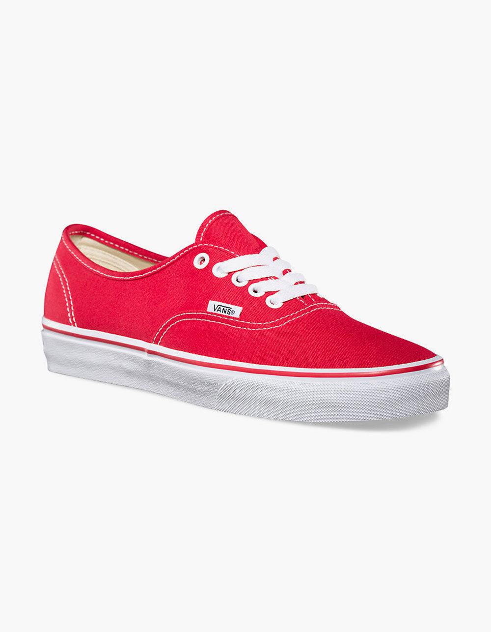 VANS Authentic Red Shoes - RED Product Image