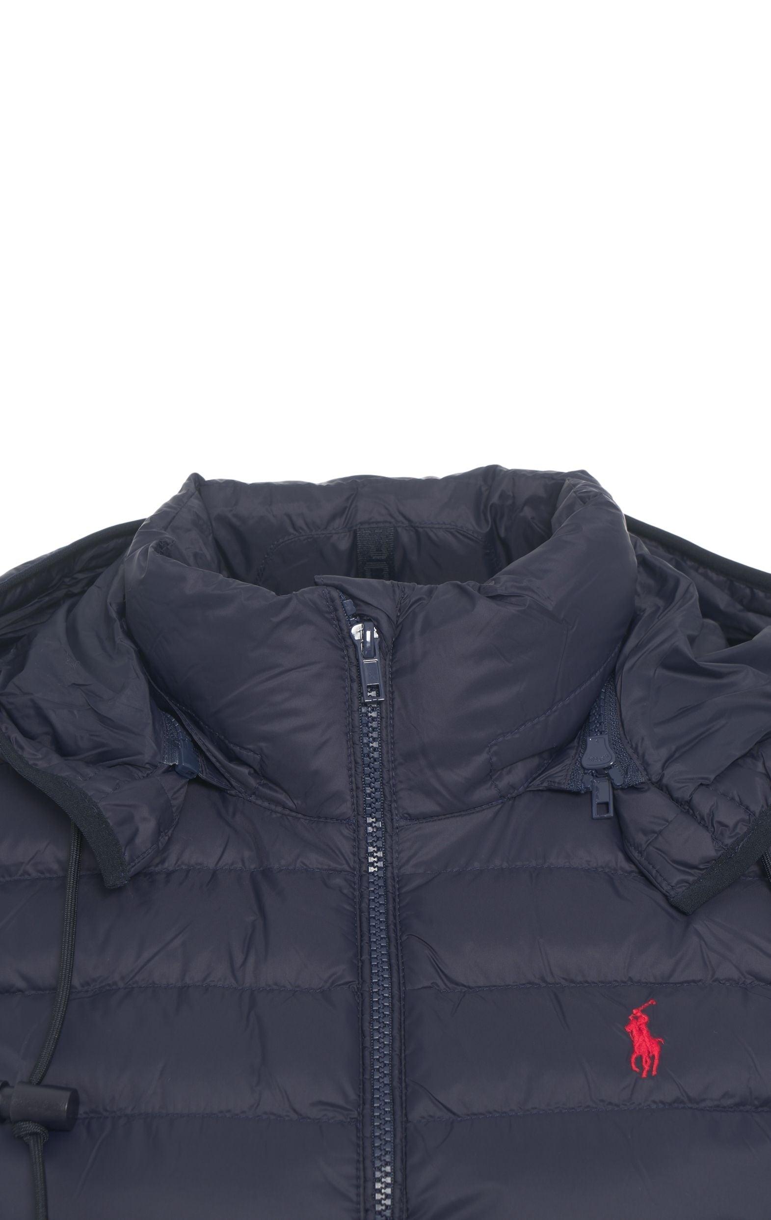 Quilted vest with hood Product Image