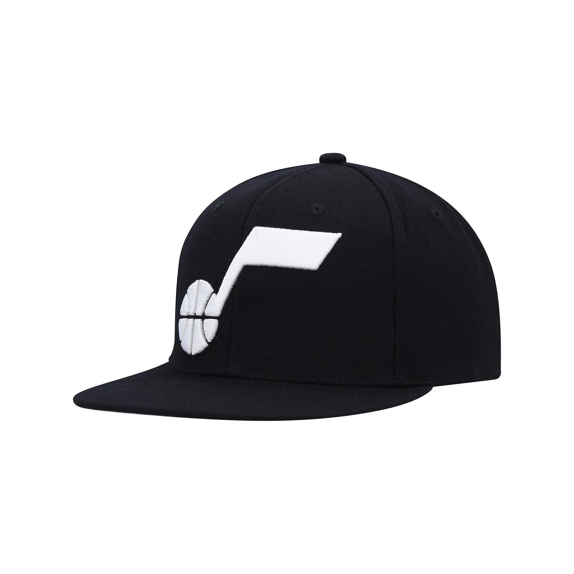 Men's Mitchell & Ness Black Utah Jazz Ground 2.0 Snapback Hat, Jaz Black Product Image