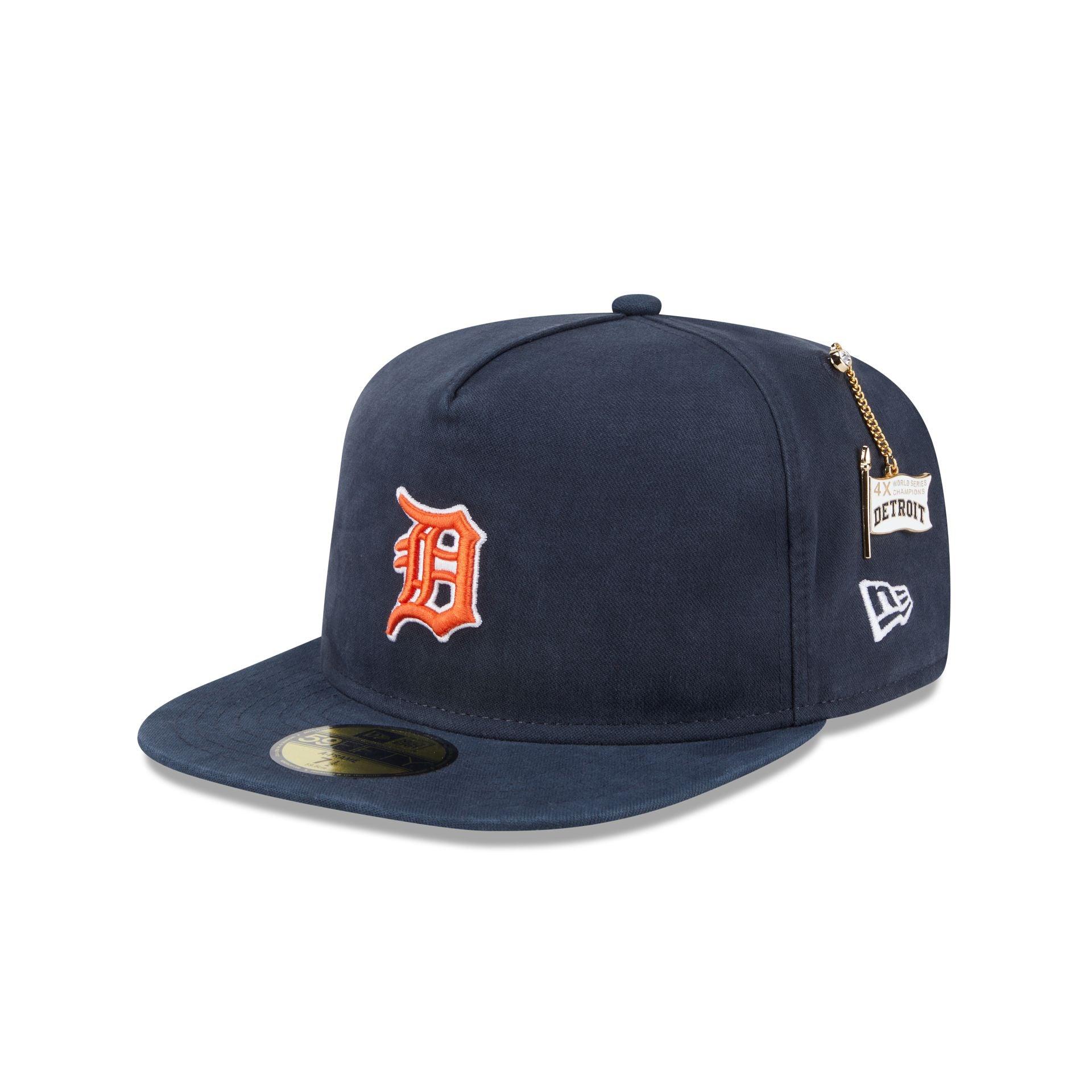 Detroit Tigers Championship Side Flag 59FIFTY A-Frame Fitted Hat Male Product Image