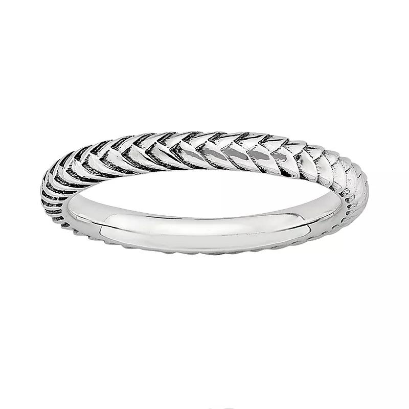 Stacks & Stones Sterling Silver Wheat Stack Ring, Women's, Size: 9 Product Image